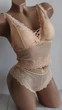 Комплект нижнего белья удлиненный топ и трусики New Style S/M персиковый (2-208) - изображение 5