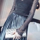 Прозорий гольф кофточка сітка водолазка блузка Honey Fashion Accessories S/M/L чорний (10-51) - изображение 2
