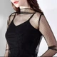 Прозора кофтинка Прозорий гольф кофточка сітка водолазка блузка Honey Fashion Accessories XS/S чорний (10-49) - изображение 3