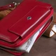 Кошелек из кожи на защелке ST Leather 19341 Бордовый - изображение 4