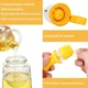 Емкость для масла 2в1 с силиконовой кисточкой Flora Oil Dispenser Bottle стеклянная бутылка диспенсер с ручкой 550мл Yellow - изображение 2