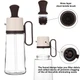 Емкость для масла 2в1 с силиконовой кисточкой Flora Oil Dispenser Bottle стеклянная бутылка диспенсер с ручкой 550мл Brown - изображение 9