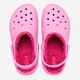 Chodaki dziecięce dla dziewczynki ocieplane Crocs Classic 207010-6SW 33-34 Różowe (191448894525) - obraz 6
