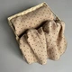 Муслиновая пеленка большая 120x120 см двухслойная хлопковая для новорожденных для пеленания в роддом детская пеленка-плед жатка многослойная для кроватки, коляски и купания для девочки и мальчика Шоколадные точки Anny.Home - изображение 1