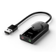 Внешняя звуковая карта Ugreen CM129 USB 2.0 с регулятором громкости, 15cm - изображение 1