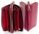 Женский кожаный кошелек на две молнии Dr.Bond W1039-3 Purple-Red - изображение 2