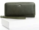 Женский кожаный кошелек на две молнии Dr.Bond W1039-3 Dark-green - изображение 1