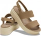 Женские сандалии CROCS Women’s Brooklyn Low Wedge 37 Хаки/бежевый 206453 - изображение 1