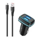 Автомобильное зарядное устройство SkyDolphin SZ18V (2USB, 3.4A) Black (AZP-000101) + кабель microUSB - изображение 1