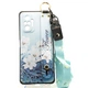 Чехол Lanyard для Xiaomi Redmi Note 10 Pro бампер с ремешком Azure - изображение 1