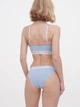 Комплект (топ + трусики-бикини) Apriori Bralette Tanga AU-200210 XS Голубой (ROZ6400175695) - изображение 2