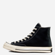 Жіночі кеди високі Converse Chuck 70 Canvas 162050C 37.5 (5US) 24 см Black/Black/Egret (888755675182) - зображення 4