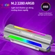 Радіатор для М2 2280 з підсвічуванням ARGB сірий (1012-307-00) - зображення 4