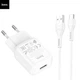 Зарядное устройство Hoco 1хUSB + кабель Type-C C96A White (C96A_C) - изображение 4