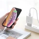 Сетевое зарядное устройство Hoco C72A + кабель Lightning Glorious Single Port Charger 1USB 2.1A White - изображение 2
