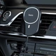 Тримач HOCO Powerful magnetic wireless charging car holder CA90 15Вт black - изображение 9