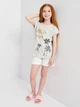 Детская футболка для девочки Minoti Noir 7 35934JNR 98-104 см Серая (5059030689711) - изображение 3