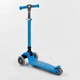 Самокат трехколесный Best Scooter, складной алюминиевый руль, 4 колеса PU со светом, d=12 см, голубой, Т-04177 - изображение 7