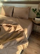 Постельное белье хлопковое однотонное Двуспальное 180 x 220 Бязь Капучино 50 х 70 - изображение 1