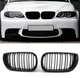 Решетка радиатора BMW E46 Двойные ребра М стиль Черный глянец Седан рестайлинг - изображение 4
