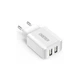 Зарядний пристрій Choetech 2xUSB 5V/2A (C0030EU-WH) - зображення 1