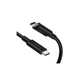 Дата кабель USB4 Type-C to Type-C 0.8m 40Gbps PD 100W 8K60Hz Choetech (XCC-1028-BK) - изображение 1