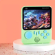 Портативна ігрова консоль Game Box G7 з динаміком 666 ігор 500 мАч green - зображення 4