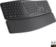 Klawiatura bezprzewodowa Logitech ERGO K860 Bluetooth/bezprzewodowa Czarna (920-010108) - obraz 1