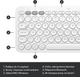 Klawiatura bezprzewodowa Logitech K380 for Mac Multi-Device Bluetooth Keyboard Offwhite (920-010407) - obraz 7