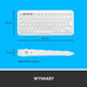 Klawiatura bezprzewodowa Logitech K380 for Mac Multi-Device Bluetooth Keyboard Offwhite (920-010407) - obraz 9