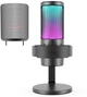 Микрофон конденсаторный Fifine AmpliGame A8 Черный USB Type-C с RGB-подсветкой - изображение 1