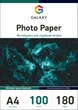 Фотобумага Galaxy A4 (100л) 180г/м2 Матовая (GAL-A4MC180-100) - изображение 1
