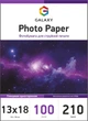 Фотобумага Galaxy 13x18 (100л) 210г/м2 Глянцевая (GAL-5RHG210-100) - изображение 1