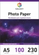 Фотобумага Galaxy A5 (100л) 230г/м2 Глянцевая (GAL-A5HG230-100) - изображение 1