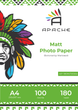 Фотопапір Apache A4 (100л) 180г/м2 матова (AP-180M/100A4) - зображення 1