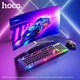 Игровая проводная клавиатура с мышкой 2в1 Gaming Combo HOCO Luminous RGB подсветка GM18 RU/ENG раскладка - изображение 10