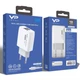 Мережевий зарядний пристрій Veron AC-62M (2.4A/2U/Micro USB кабель 1 м.) Білий - зображення 2