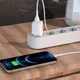 Сетевое зарядное Hoco N8 Briar dual port + кабель Lightning (EU) Белый - изображение 7