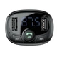 FM-МОДУЛЯТОР с зарядкой и USB BASEUS T TYPED BLUETOOTH MP3 BLACK / FM трансмиттер / Bluetooth трансмиттер - изображение 2