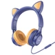 Навушники HOCO W36 Cat Ear з мікрофоном Midnight Blue (6931474770400) - зображення 1
