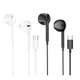 Навушники HOCO M101 Crystal joy Type-C wire-controlled digital earphones with microphone Black - зображення 4