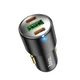 Автомобільний зарядний пристрій HOCO NZ6 PD45W 3-port(2C1A) car charger Black (6931474765185) - изображение 3