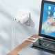 СЗУ HOCO N30 Glory PD65W three-port (2C1A) fast charger White - изображение 7