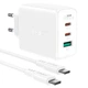 Сетевое зарядное устройство ACEFAST A13 PD65W(USB-C+USB-C+USB-A) 3-port charger set White - изображение 1