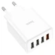 Мережевий зарядний пристрій HOCO C102A Fuerza QC3.0 four-port charger 18W White (6931474777713) - изображение 6