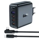 Сетевое зарядное устройство ACEFAST A37 PD100W GaN (3*CUSB-C+USB-A) charger set Black - изображение 2
