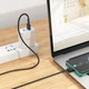 Кабель HOCO X83 USB для Type-C 3A, 1m, PVC, PVC connectors, Black - зображення 4