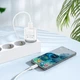 СЗУ HOCO C109A Fighter 1USB/18W/QC3.0/Micro Cable White - зображення 3