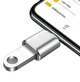 Адаптер перехідник OTG USB 3.0 Lightning Gray - зображення 2