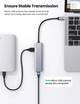 USB-хаб Ugreen CM219 4-in-1 USB Type-С to 4xUSB 3.0 HUB Space Gray - изображение 3
